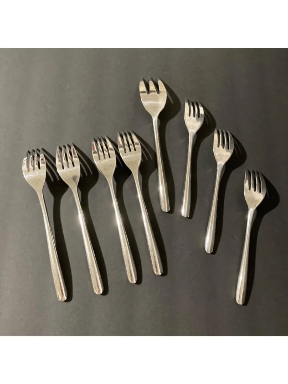 Towle Living Collection Wave Stainless Steel Fork Lot of 8